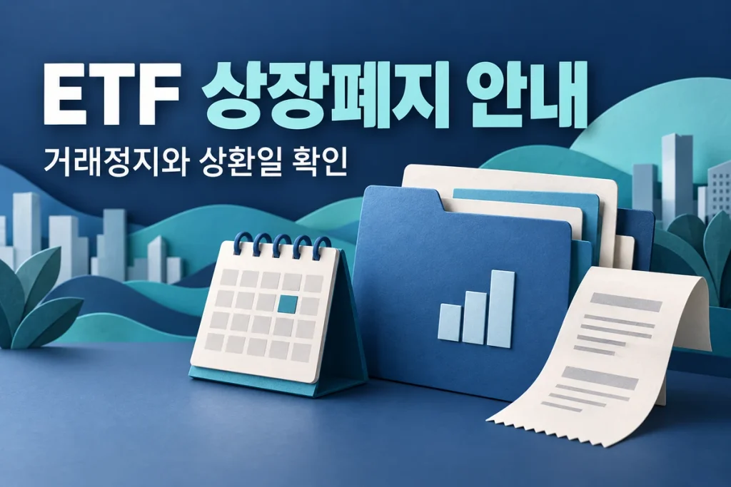 ETF 상장폐지 안내를 받았다면, 거래정지일과 해지상환금을 확인하세요