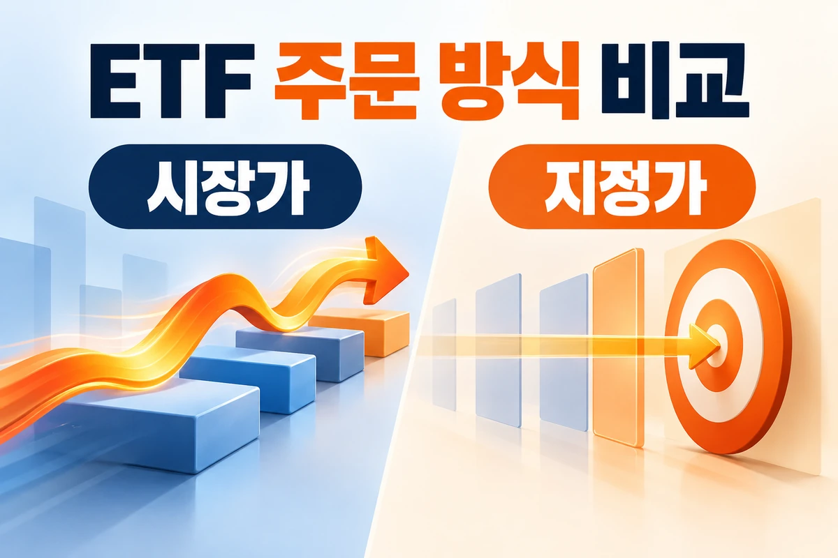 ETF 시장가와 지정가 주문 비교, 체결가격·미체결 위험에 맞는 선택