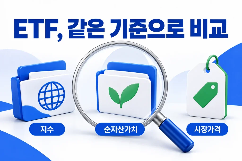 ETF 추적오차와 수익률 차이, 같은 지수 상품을 비교할 때 맞춰야 할 기준