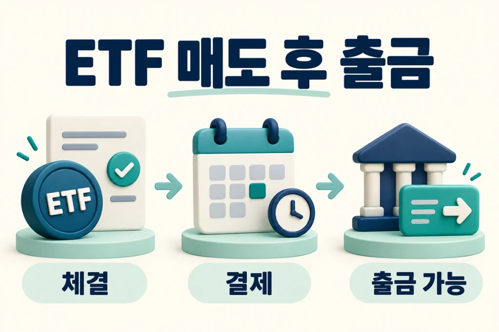 ETF 매도 후 출금일, 체결·결제·출금가능금액을 구분하는 방법