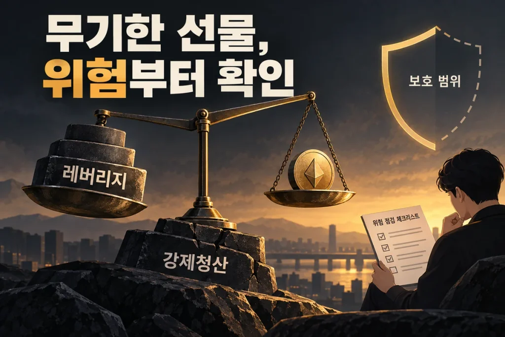 무기한 선물 투자 주의사항, 레버리지·강제청산·국내 보호 범위 확인하기